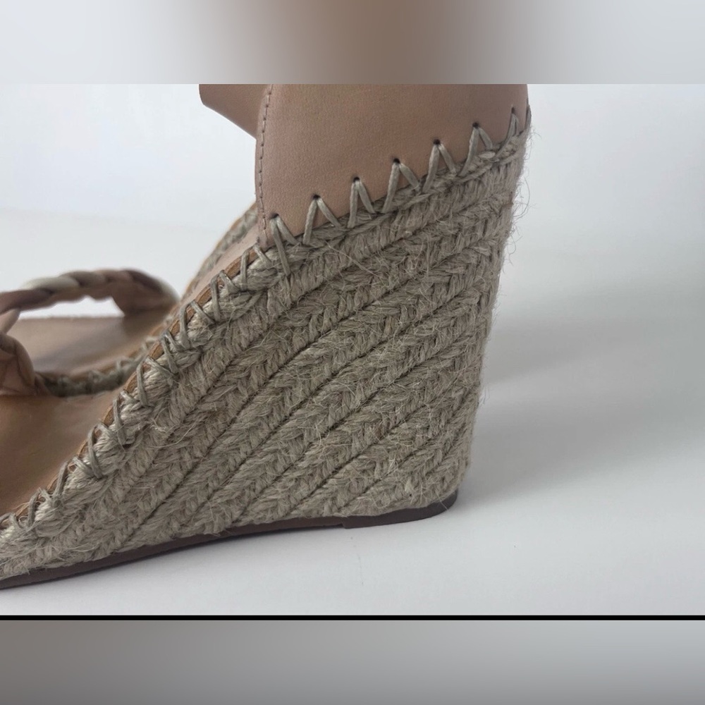 Dolce Vita Nilton Ankle Strap Espadrille Wedge Sandals Womens 10 Beige Open Toe - Picture 8 of 12